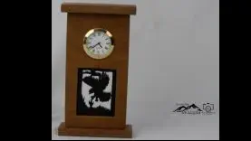 Standuhr klein mit Adler