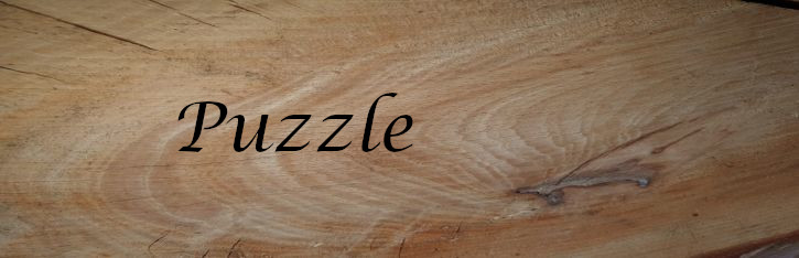 Puzzle handgefertigt aus Holz